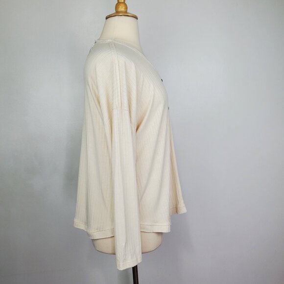 Jane + Delancey Casual V-Neck Button Detail Stretchy Minimalist Top NEW NWT XL - Picture 7 of 16